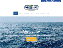 Tablet Screenshot of oakridgebaptistchurch.ca